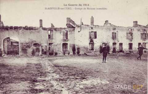 Maisons incendies (Blainville-sur-l'Eau )